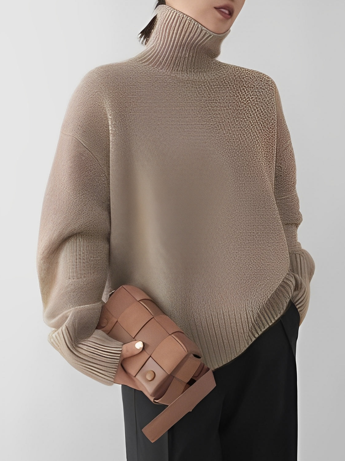 Yvette – Pullover con cuello alto para mujeres