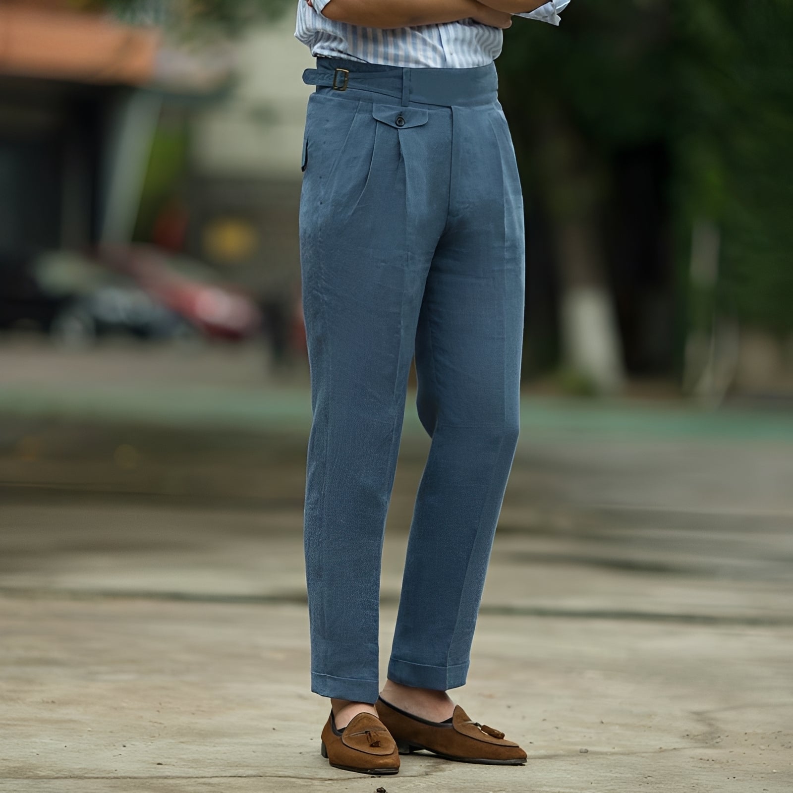 Randall - Pantalones Formales de Cintura Alta