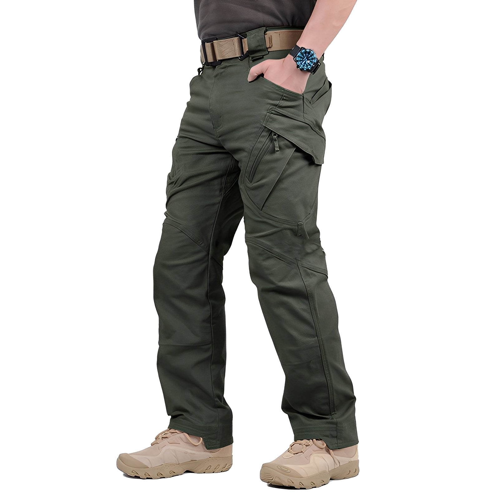 Roshan - Pantalones cargo cómodos