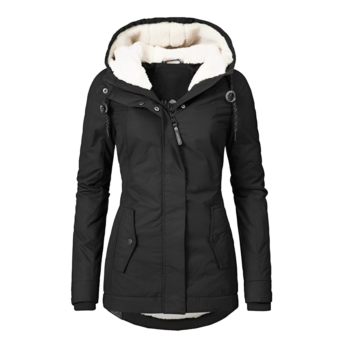 Earleen - Chaqueta cómoda y cálida con capucha
