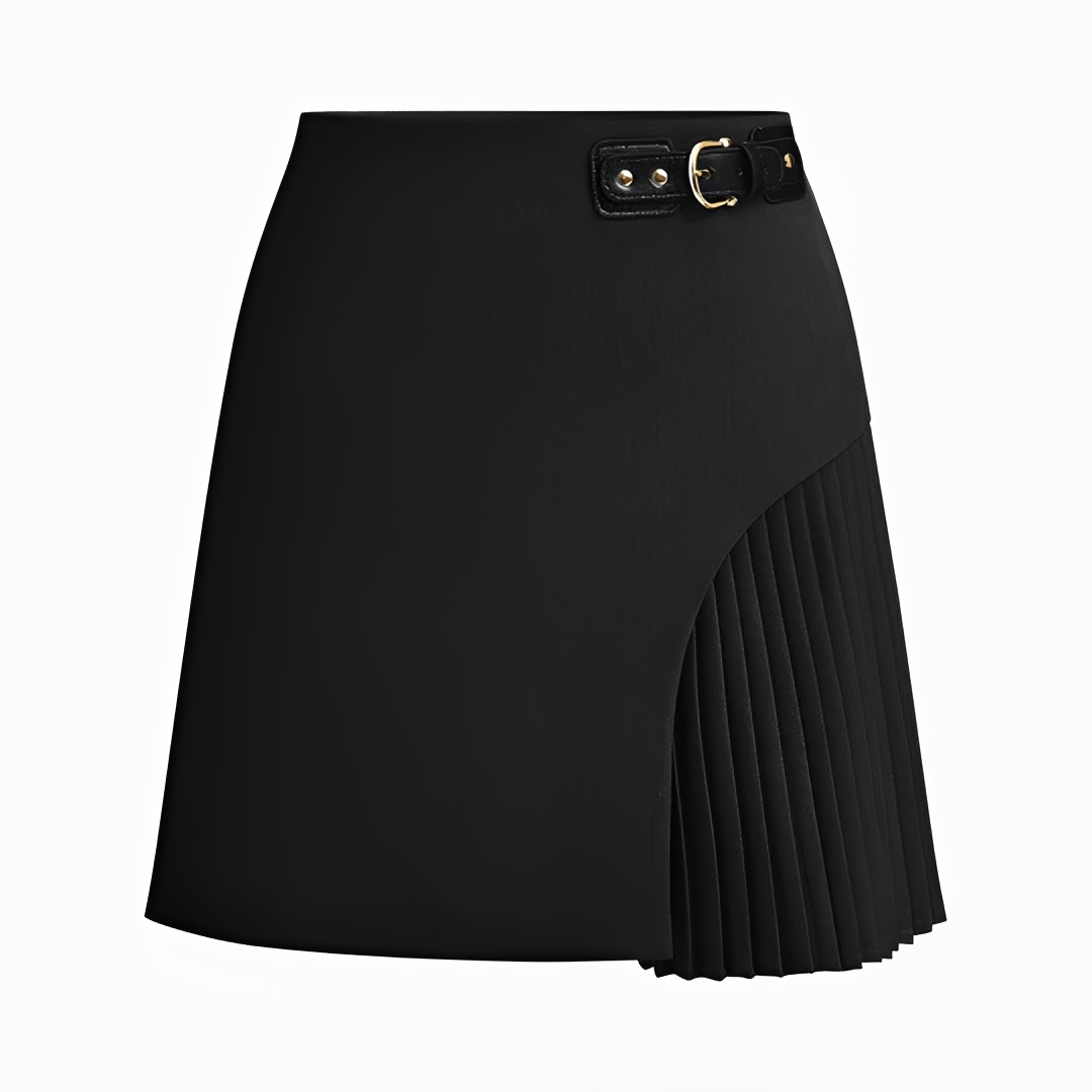 Devon - Falda Formal con Pliegues