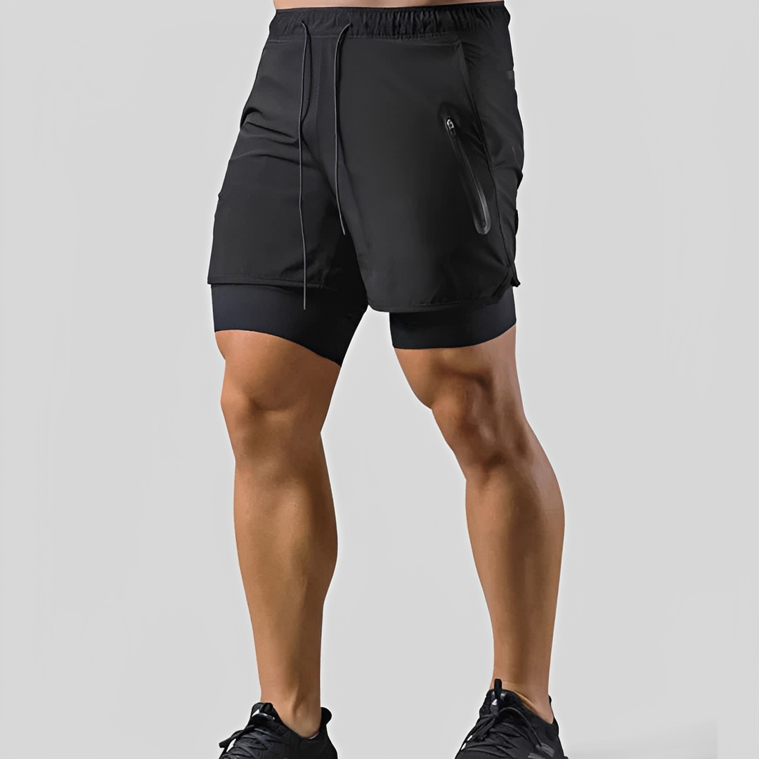 Steven - Corto para hombre - Doble espesor para el deporte