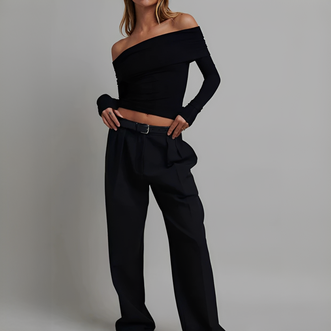 Kathryn - Blusa Elegante sin Hombros