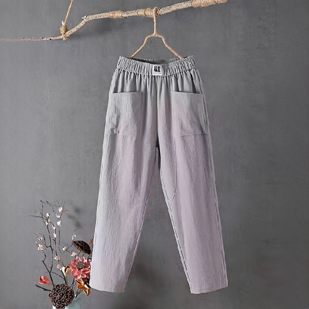 Sienna - Pantalones Casuales de Corte Suelto