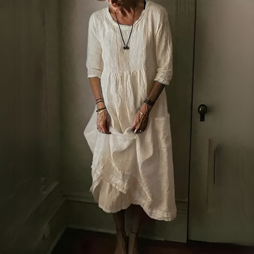 Aimee - Cómodo Vestido Plisado