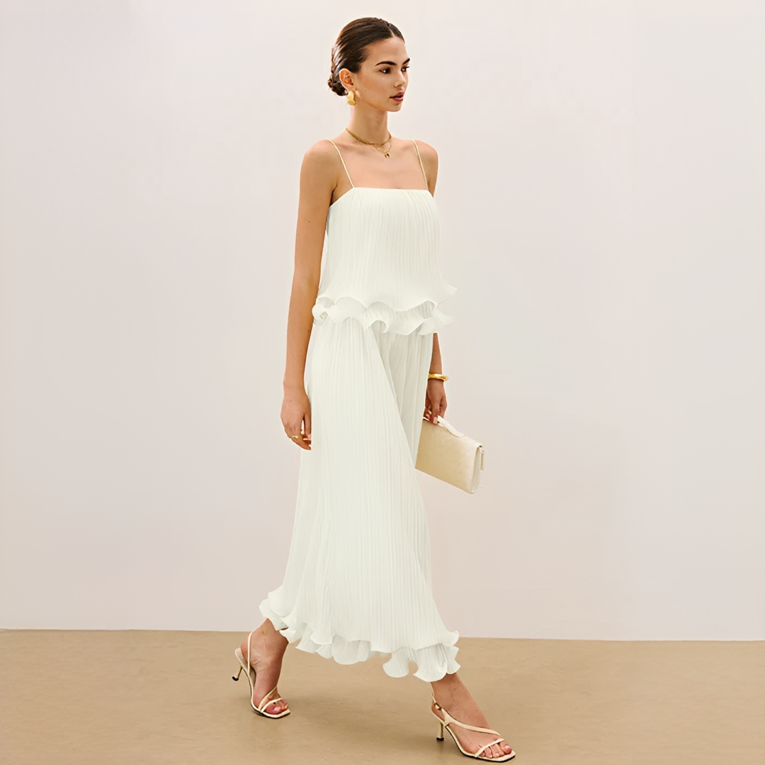Daphne - Conjunto de Falda Elegante Plisada