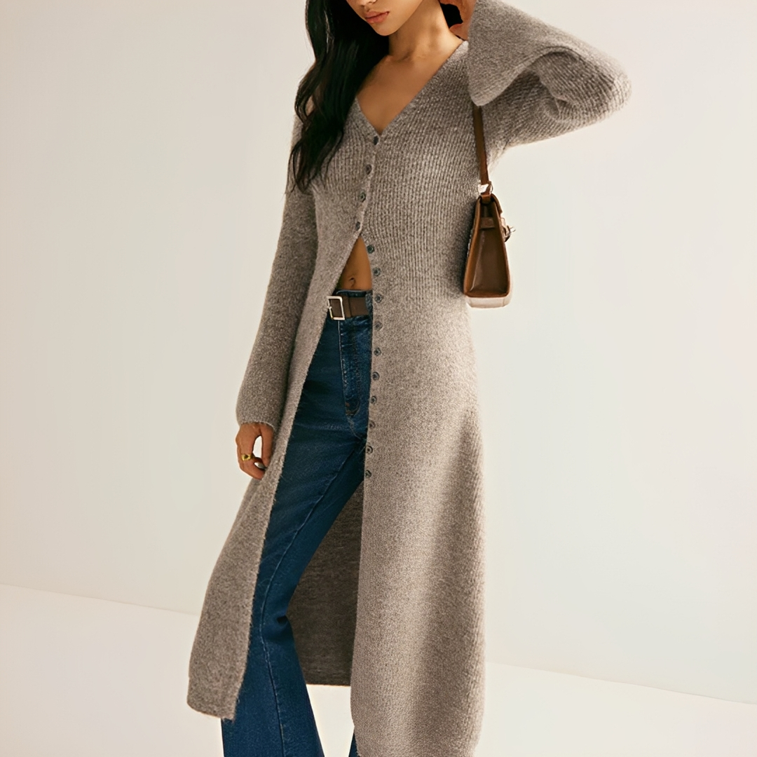 Zoey - Vestido elegante con cuello en V