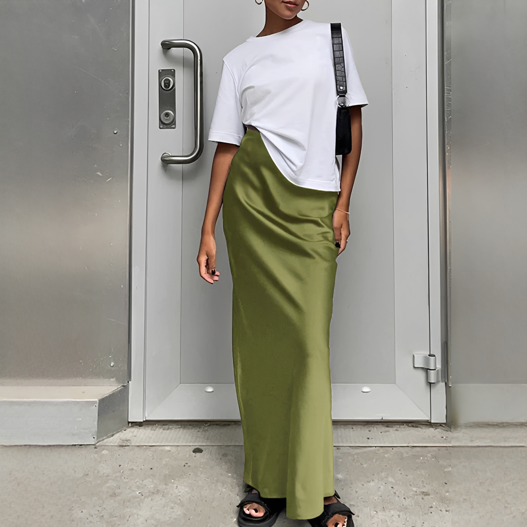 Malou - Falda maxi utilitaria