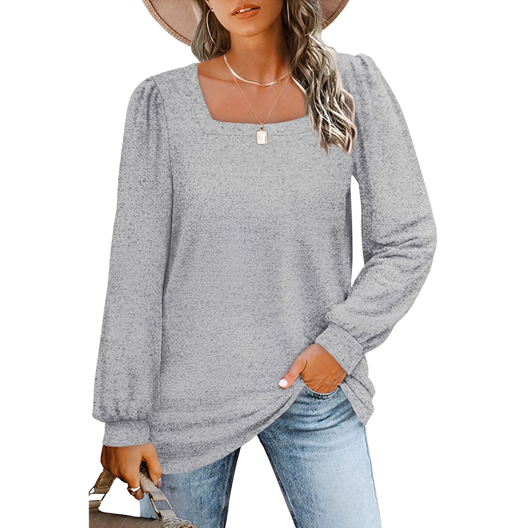 Jaylin - Camisa Chic con Escote Cuadrado