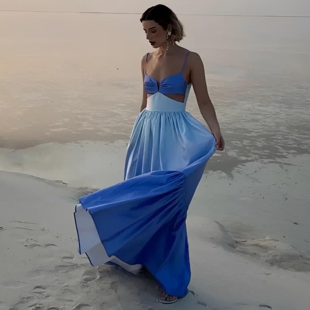 Corina - Vestido Largo Sofisticado de Tirantes
