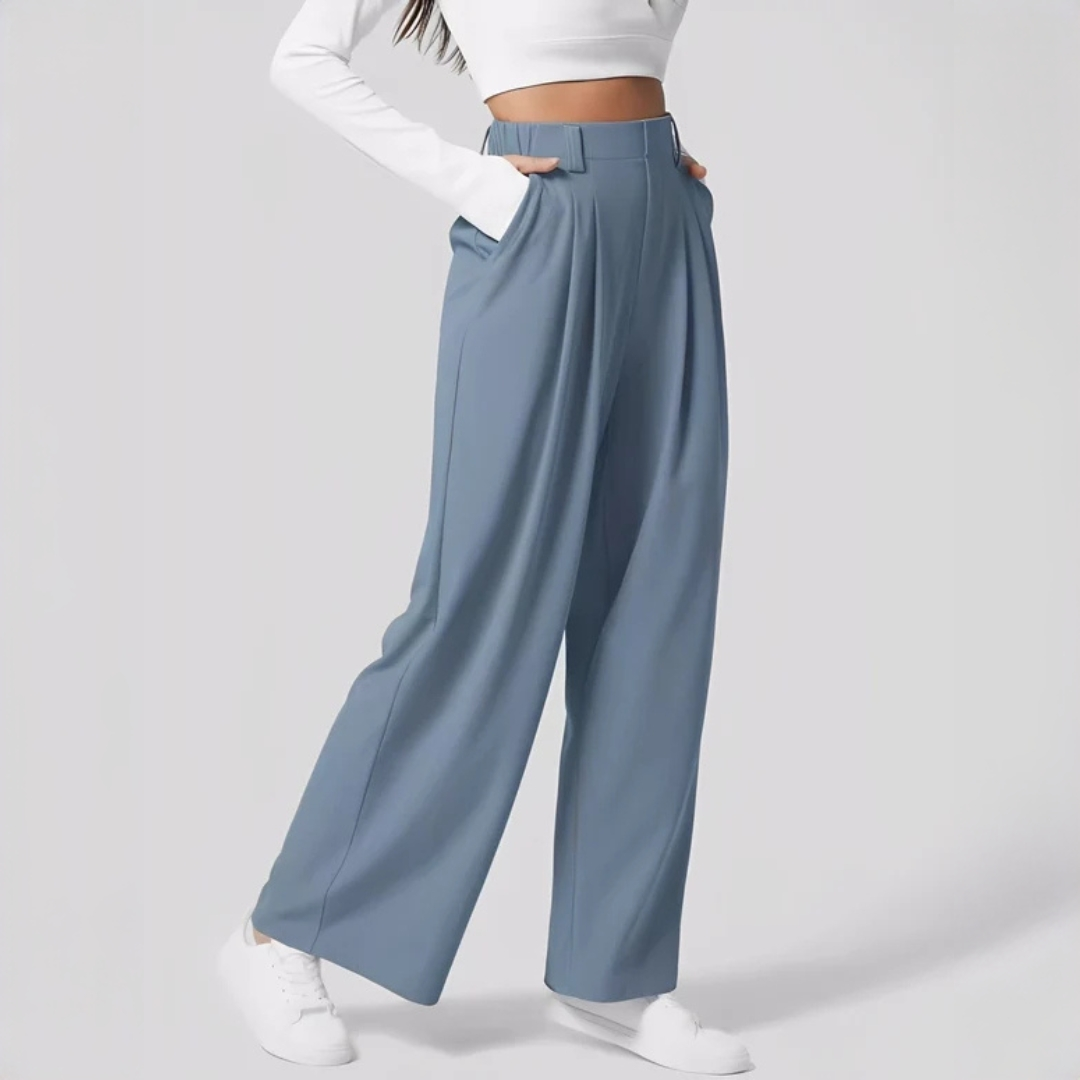 Montana - Pantalones elegantes de pierna ancha