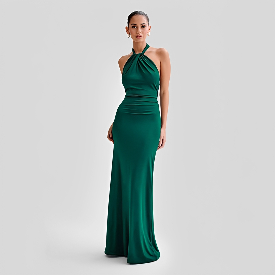 Mabel - Vestido Largo Sofisticado sin Espalda