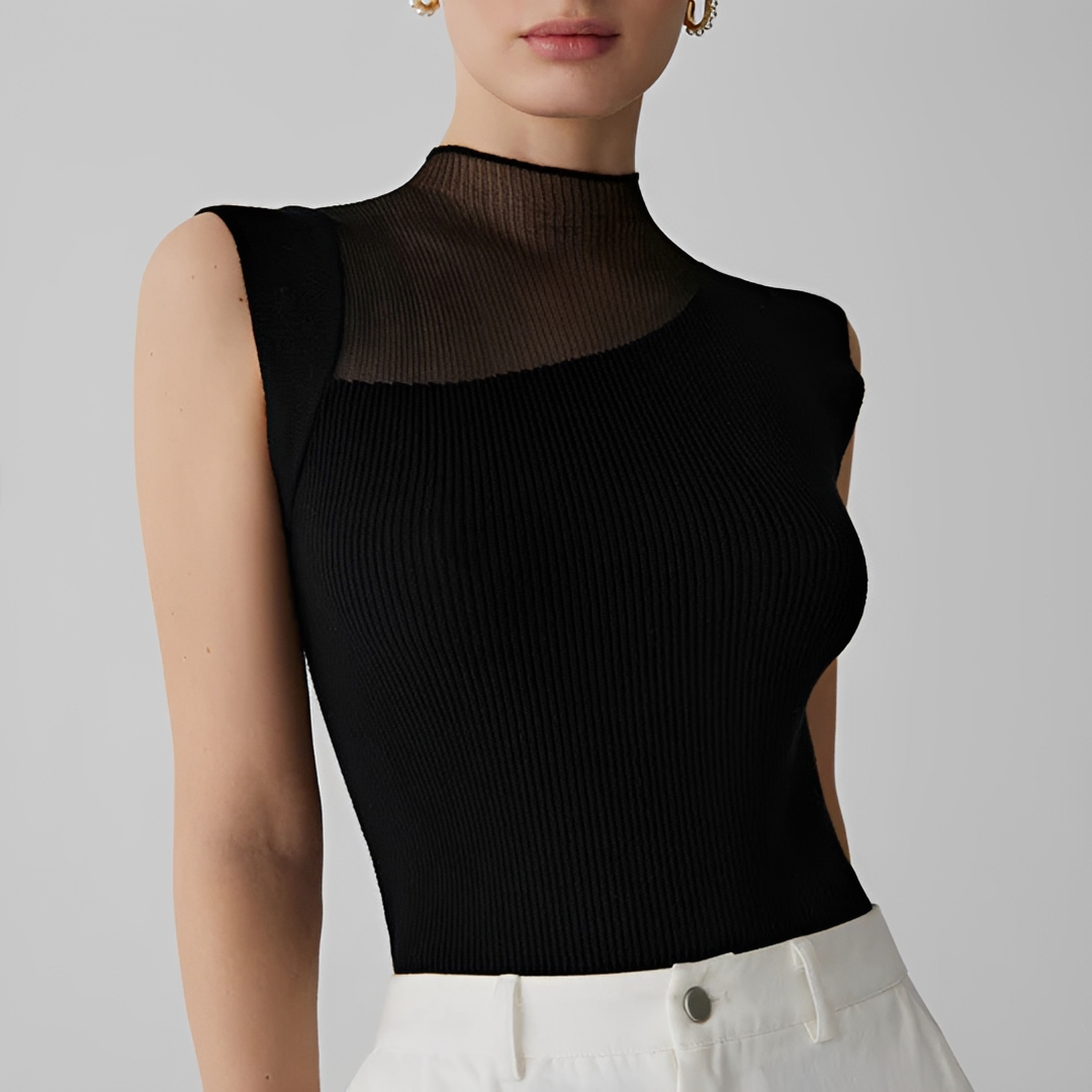 Kiara - Top Elegante sin Mangas