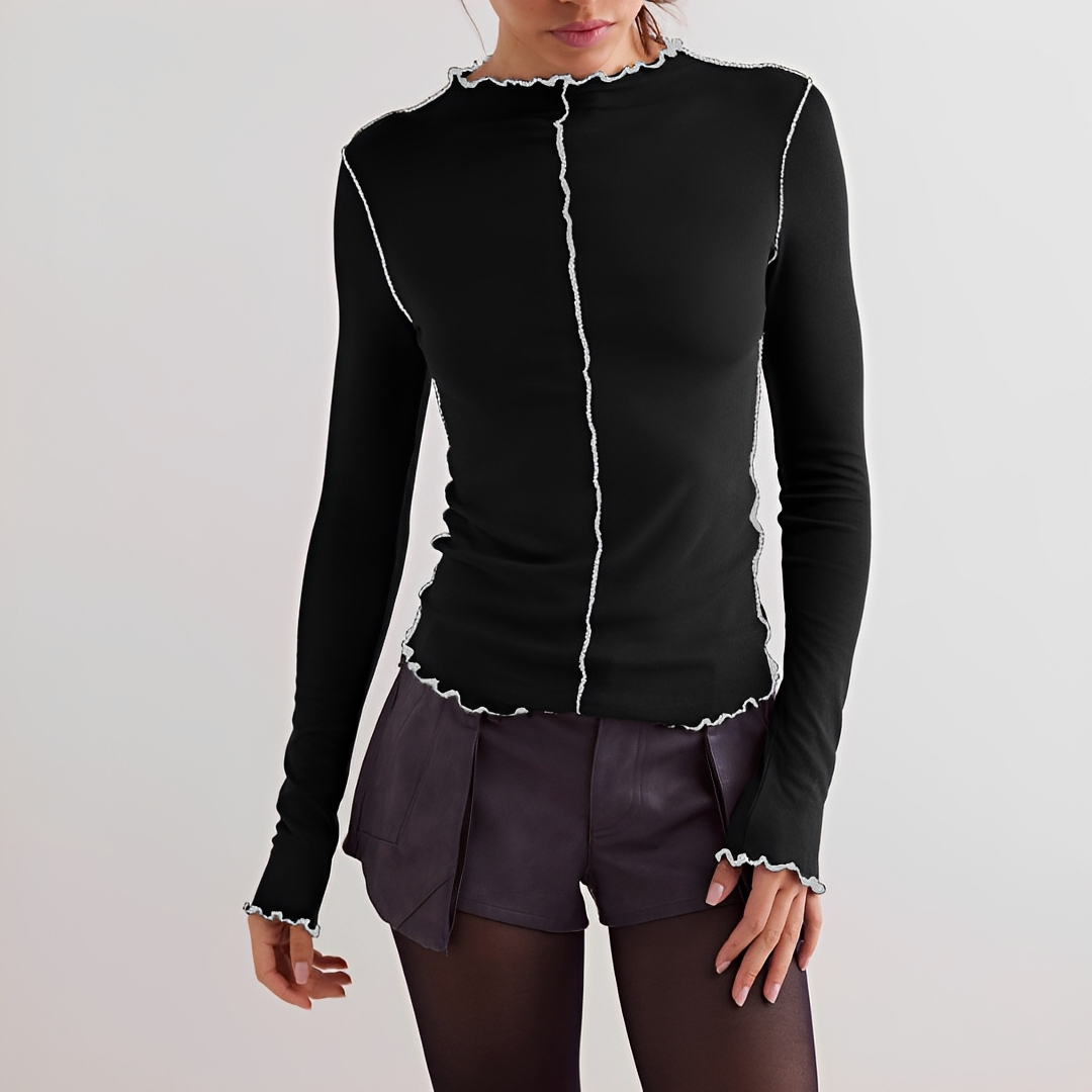 Shania - Blusa Cómoda de Manga Larga