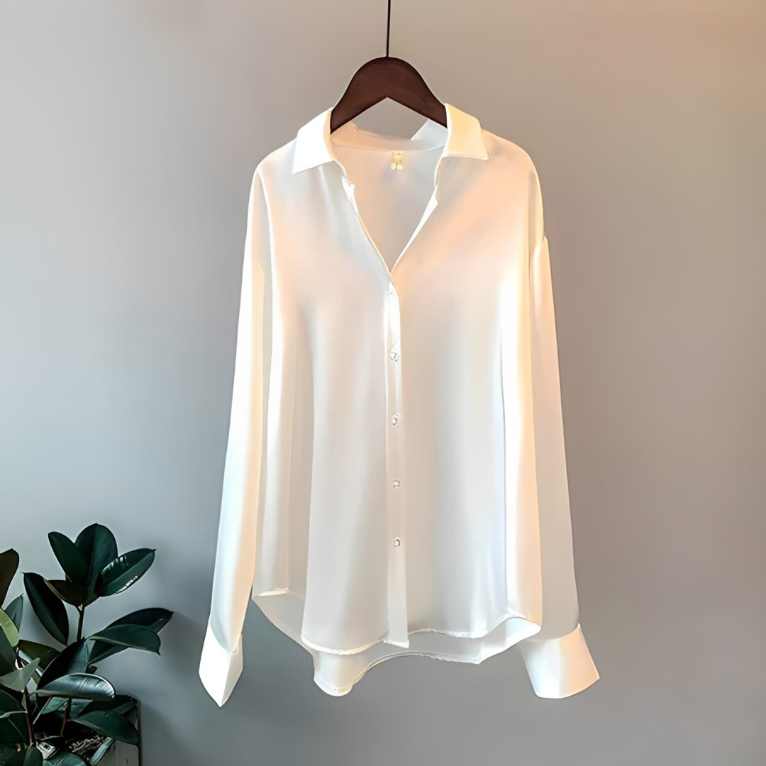 Zaniyah - Camisa Brillante de Manga Larga