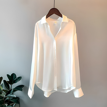 Zaniyah - Camisa Brillante de Manga Larga