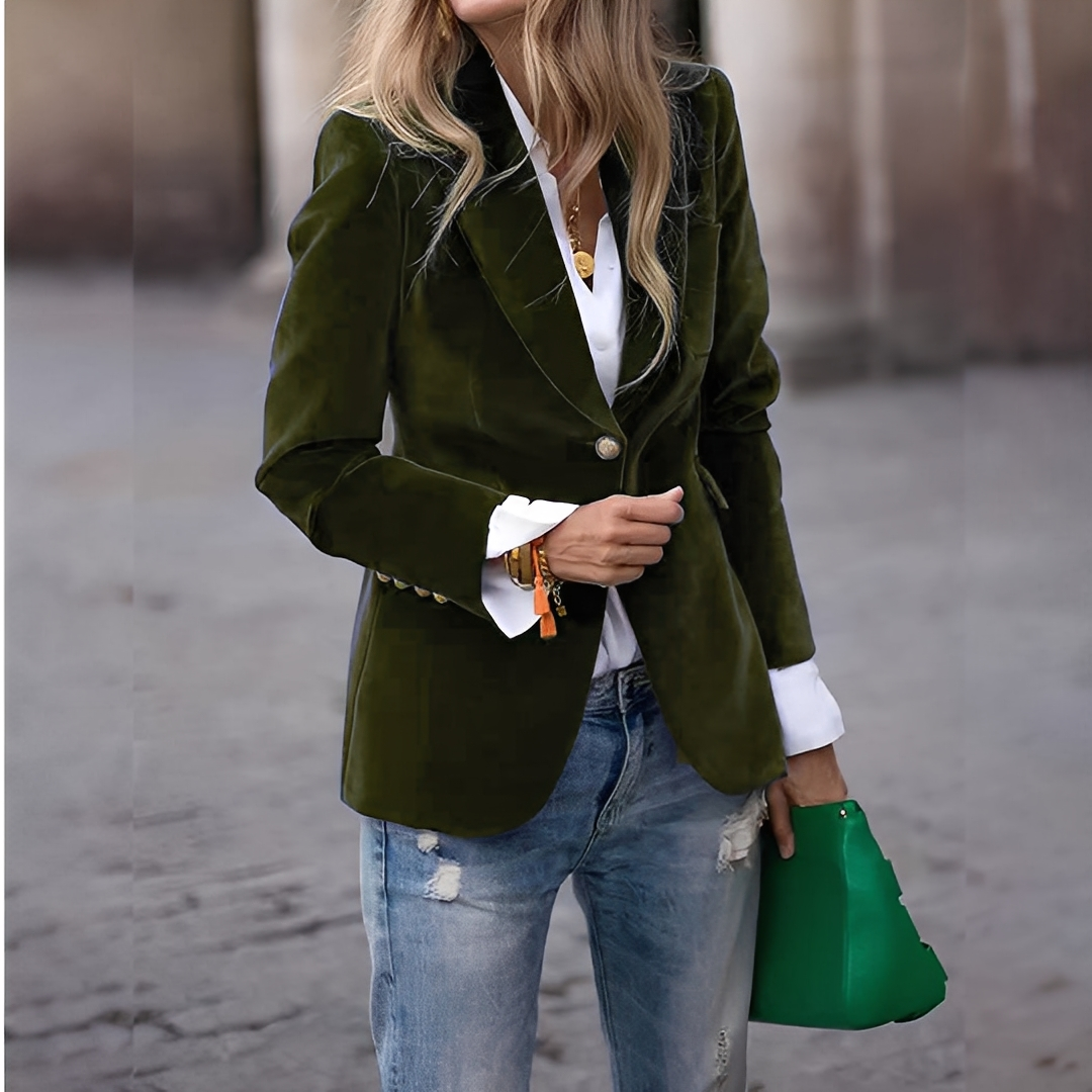 Lyliane - Chaqueta casual para damas con botones