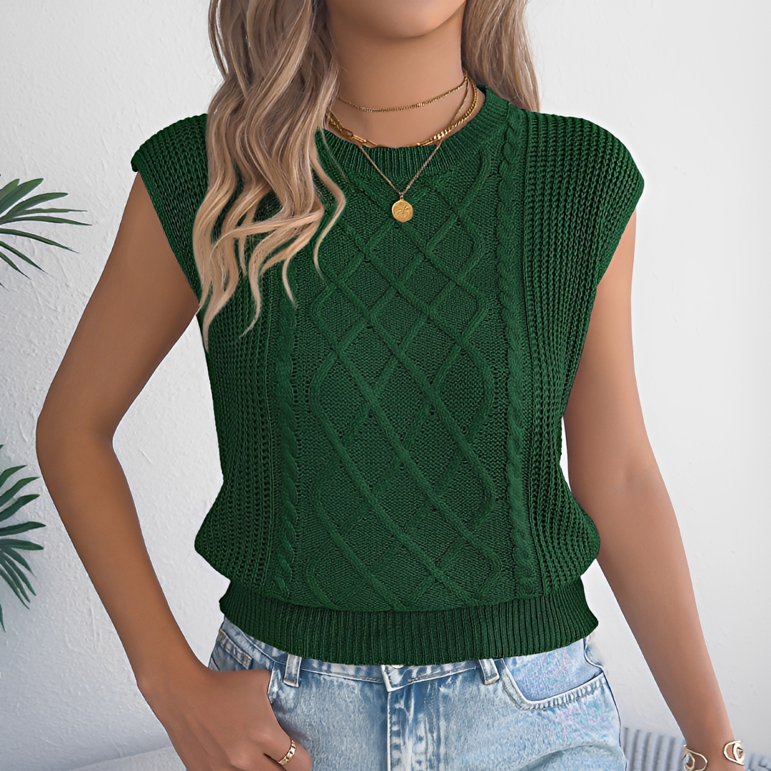 Abbey - Top Elegante sin Mangas