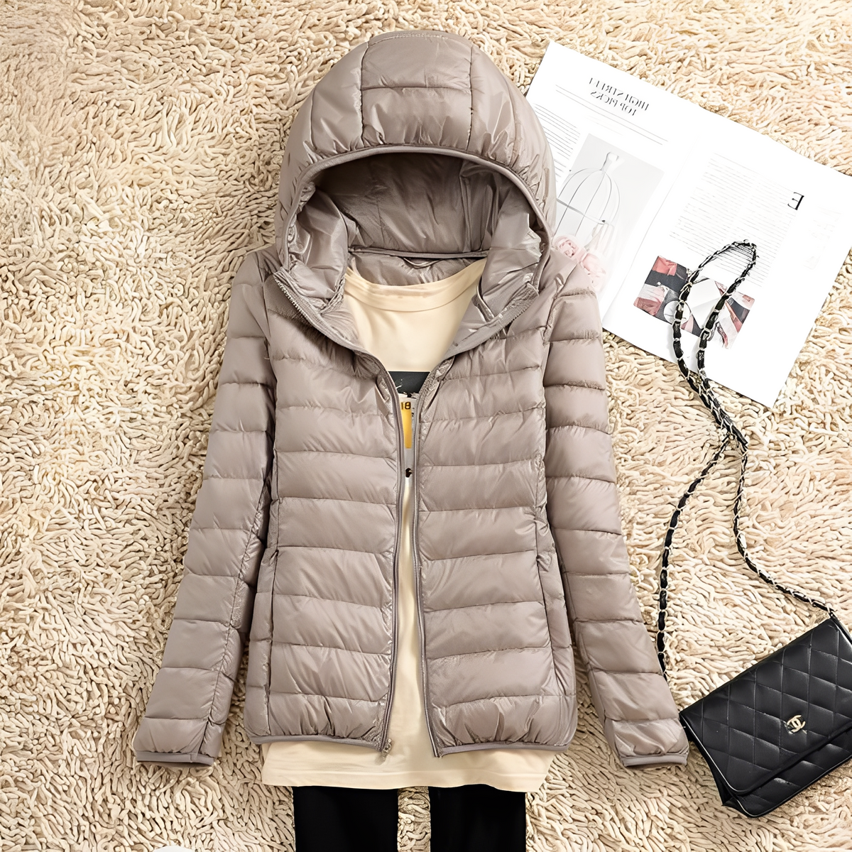 Lyndsay - Chaqueta acogedora y elegante con capucha