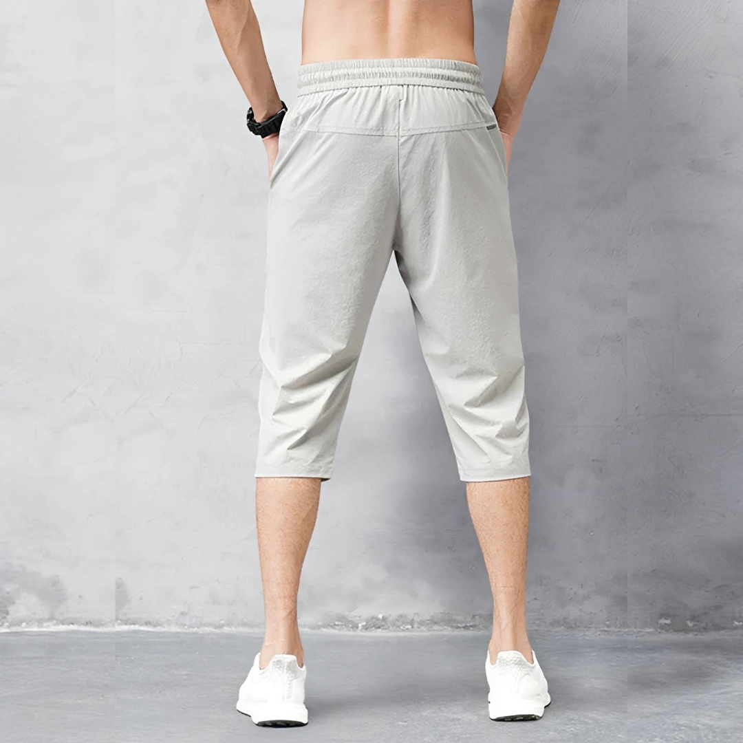 Dominick - Pantalones Cortos Casuales y Elásticos