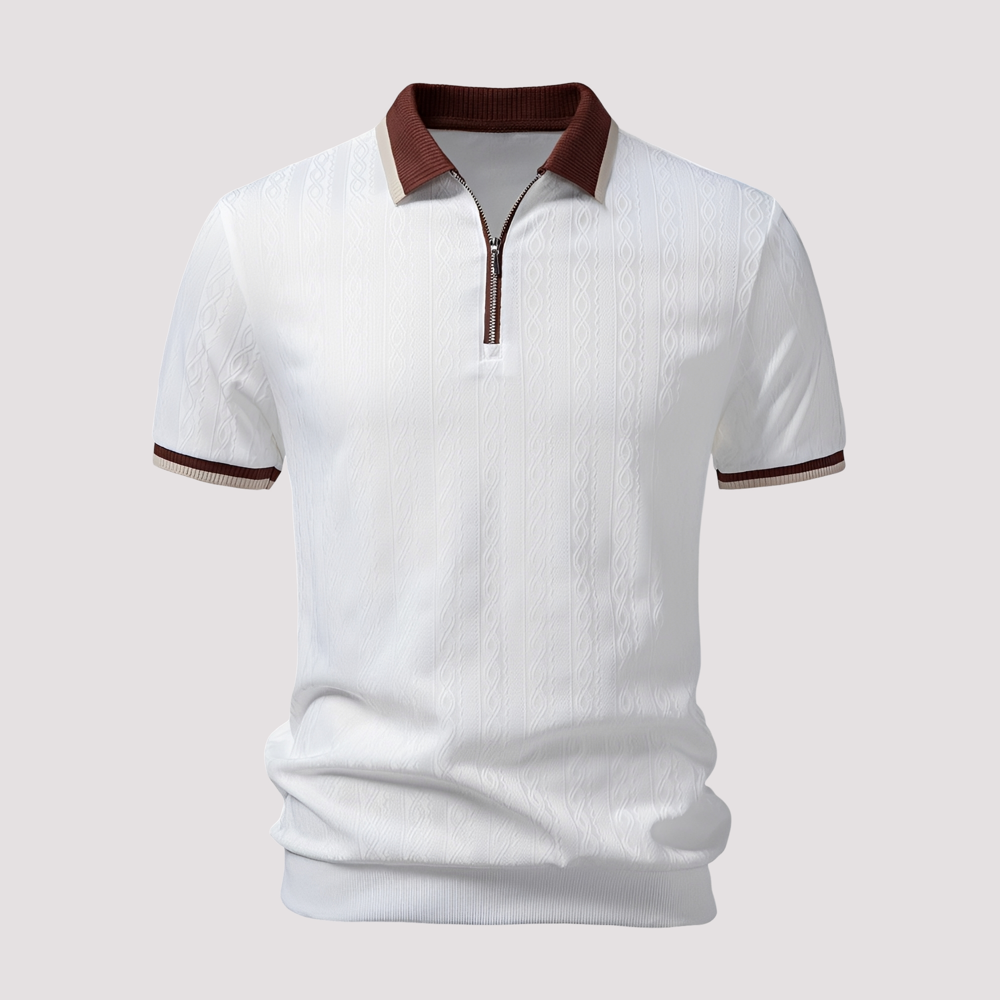 Bryn - Polo con Cremallera Estiloso