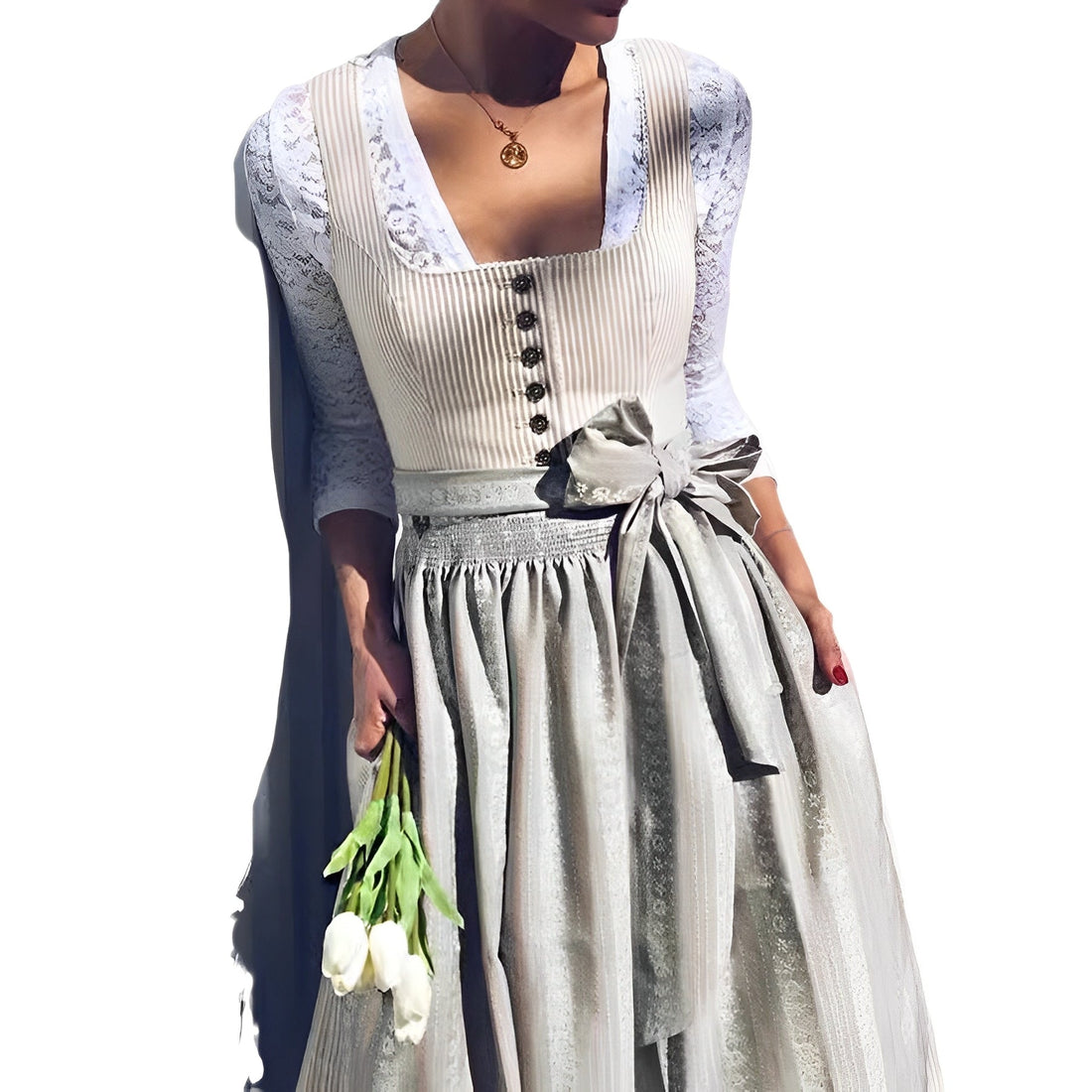 Eleanore - Dirndl elegante y estiloso (Forro no incluido)