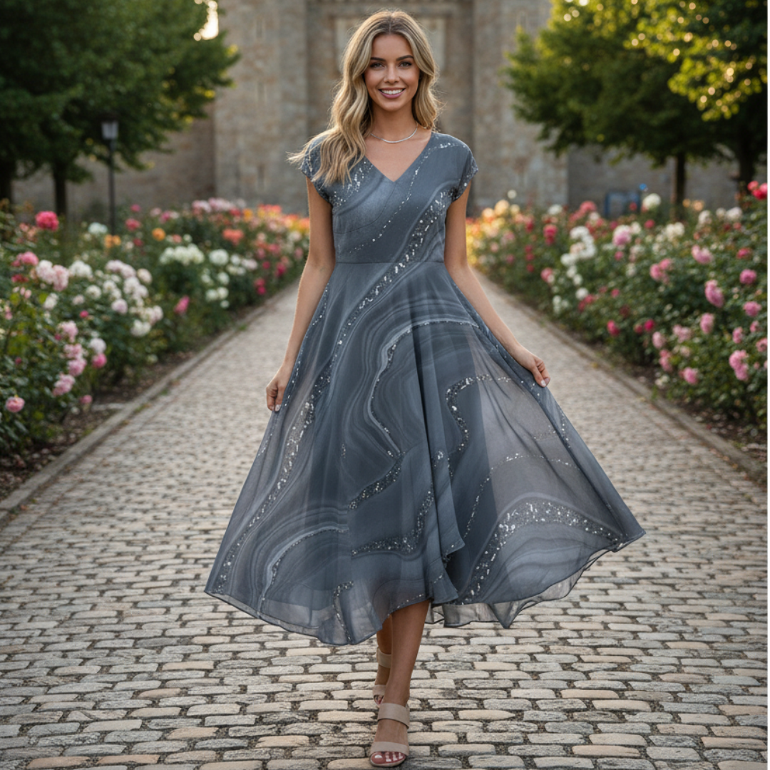 Eliana - Vestido Sofisticado con Escote en V