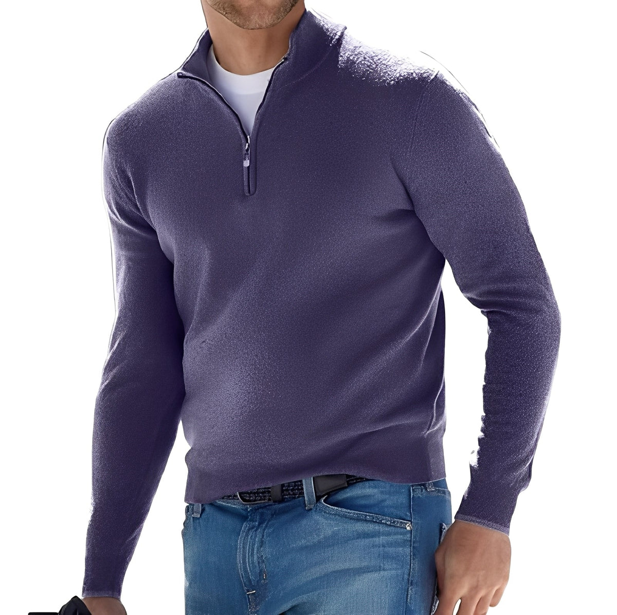 Ralph - Suéter acogedor con media cremallera