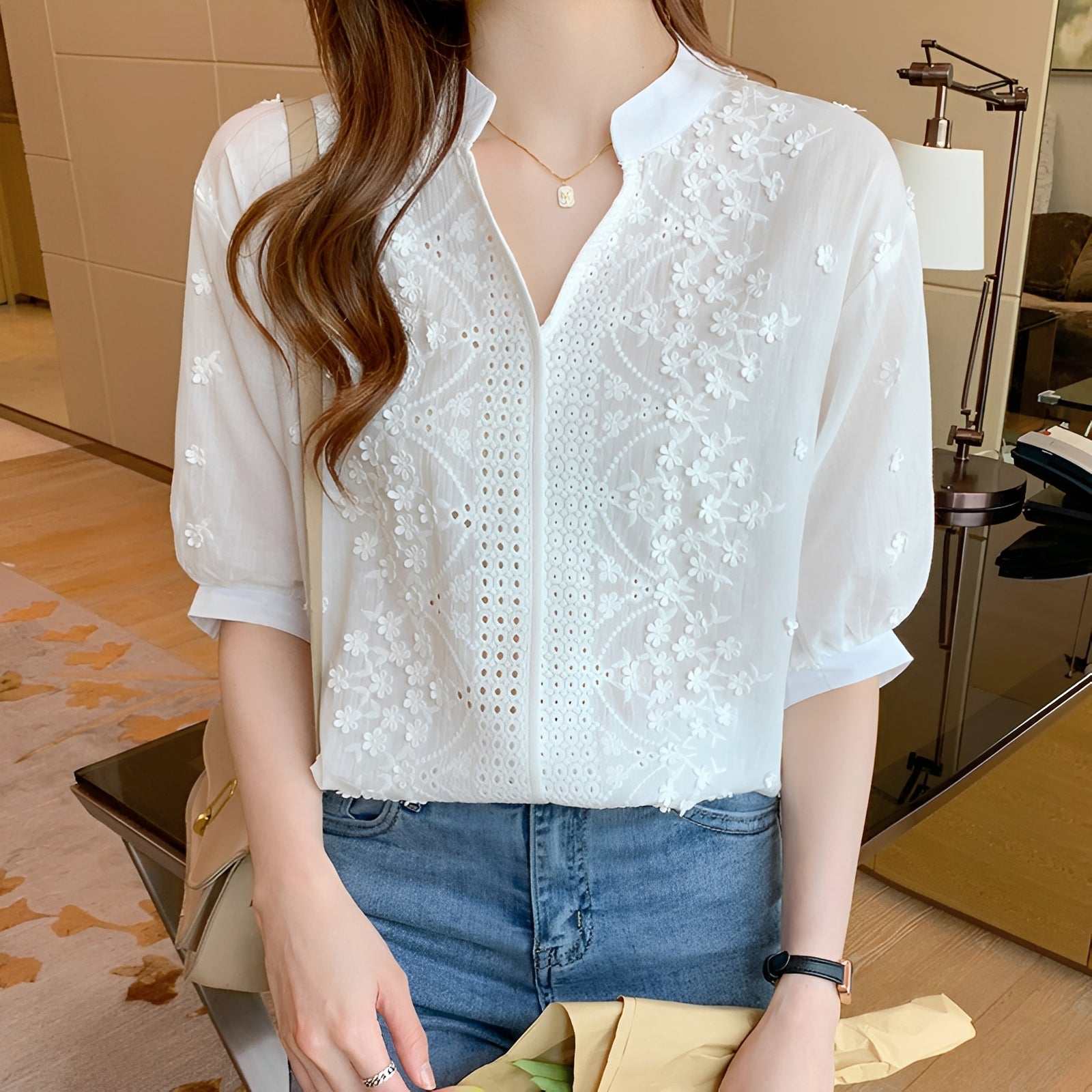 Monika - Blusa para mujer - para un look de todos los días