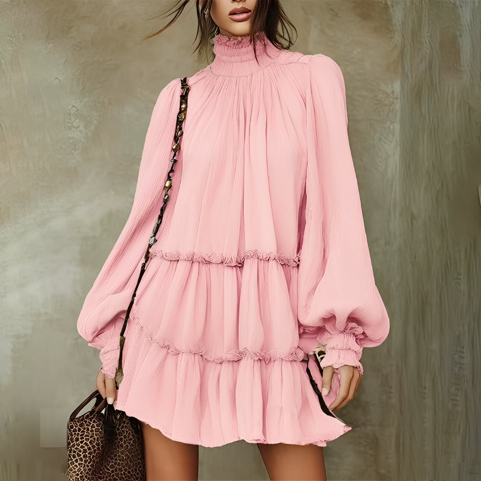 Mayeth - Vestido Mini con Volantes Estiloso