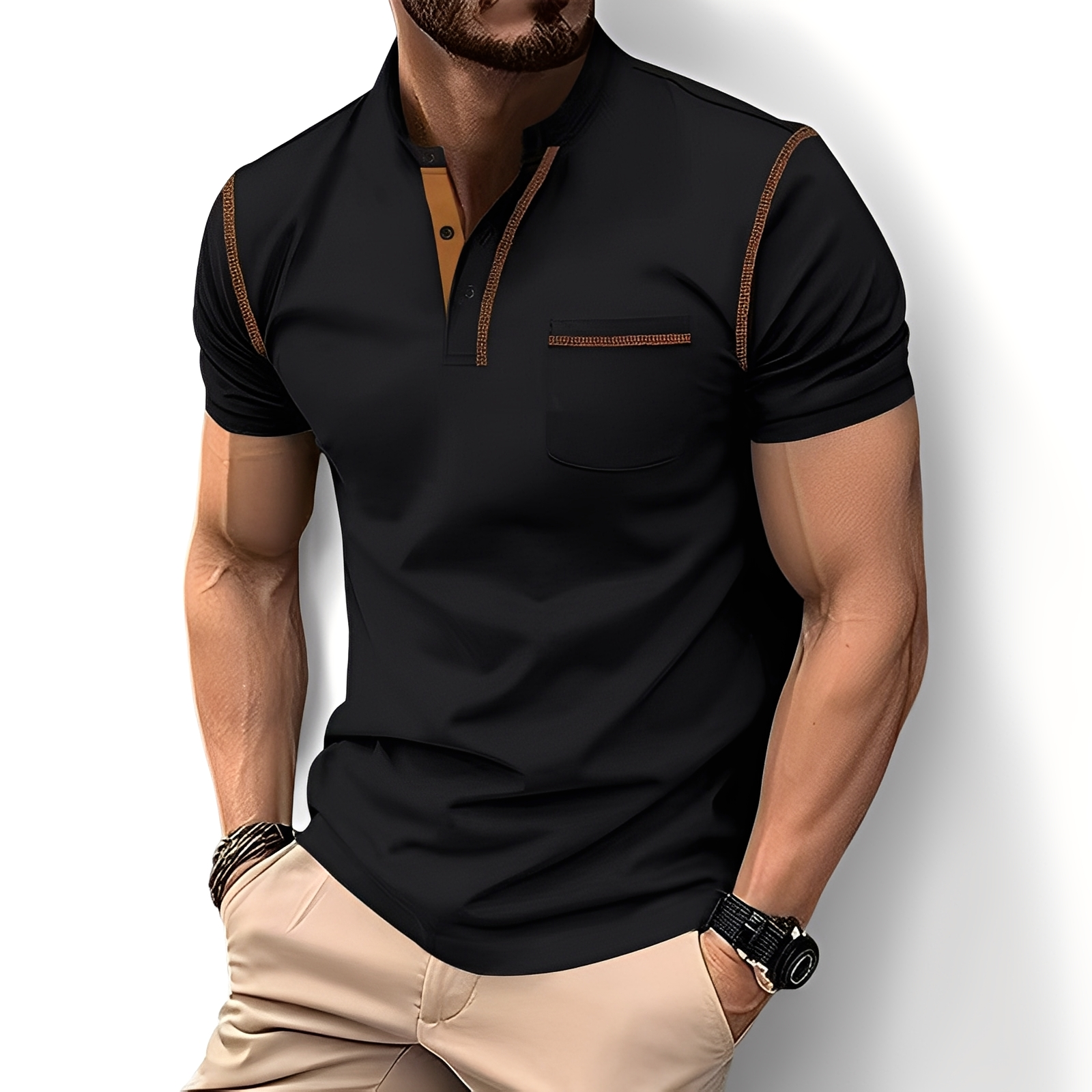 Brandon - Polo sofisticado