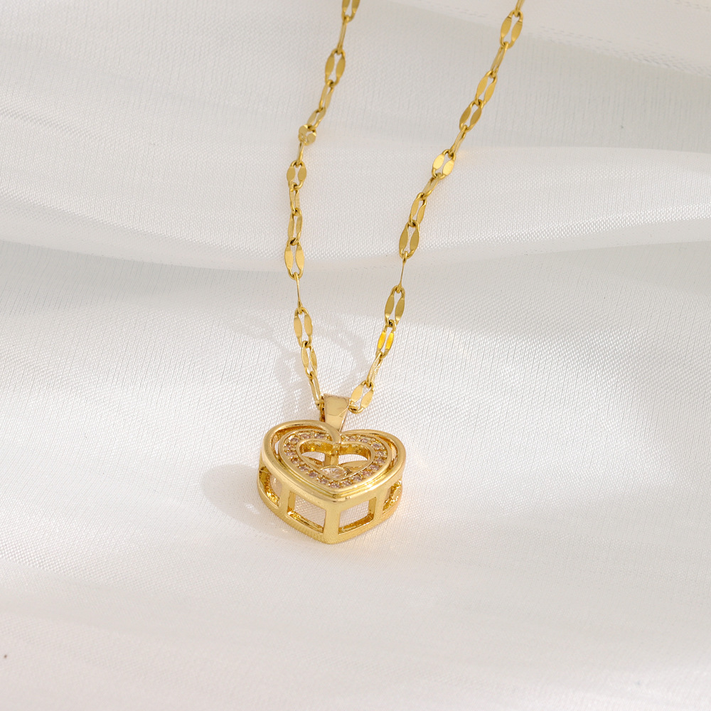 Colgante Corazón de Amor - Collar Doble Capa