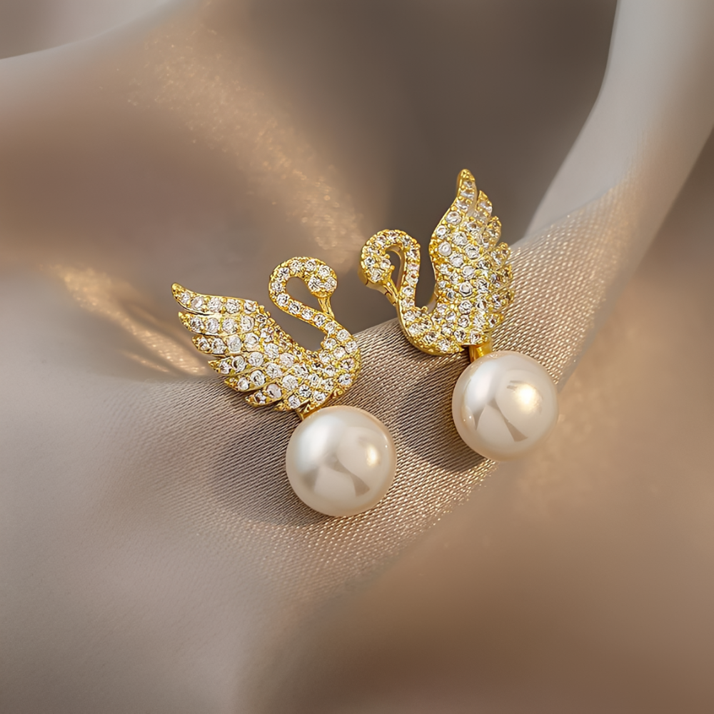 Pendientes de perla Schwan