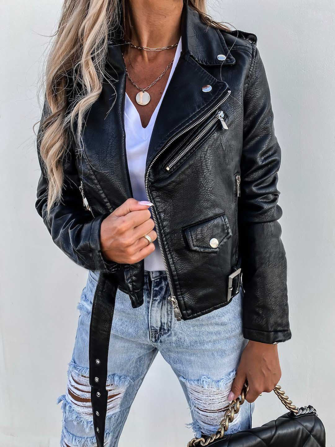 Alivia - Chaqueta elegante con cremallera para mujer