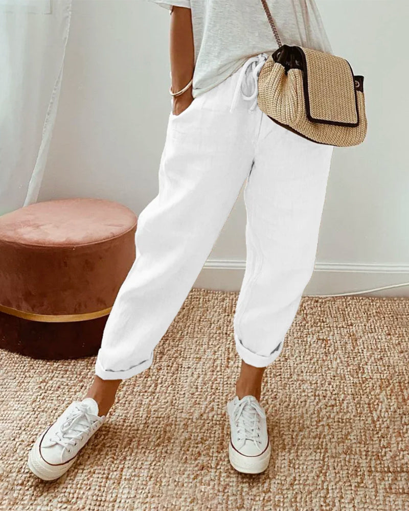 Mel - Pantalones de Verano de Estilo Moderno