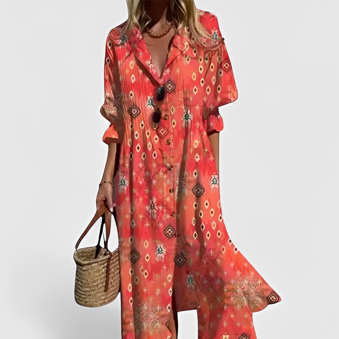Millie - Vestido midi con estampado floral elegante