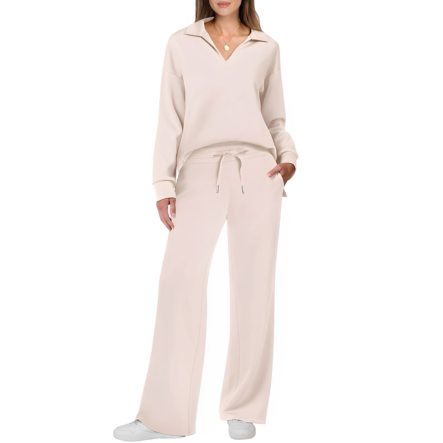 Justina - Conjunto casual de suéter y pantalones para mujeres