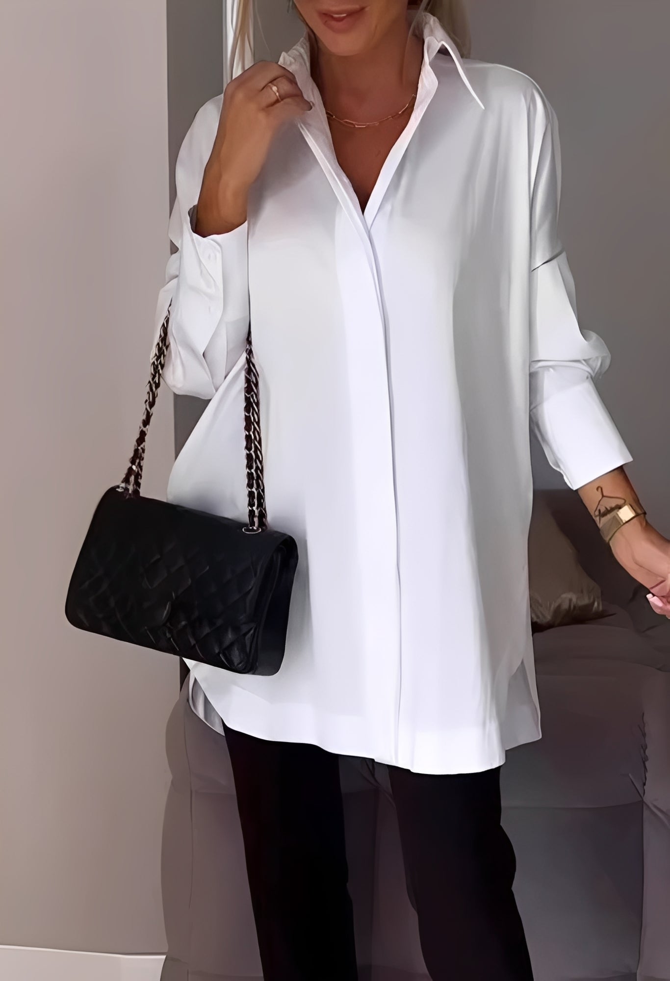 Lauren - Camisa Elegante de Manga Larga
