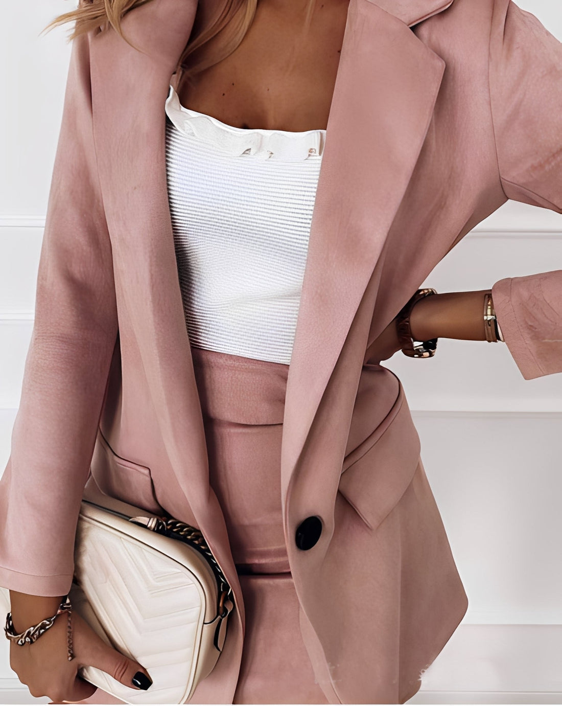 Katelyn - Conjunto Formal de Blazer y Mini Falda