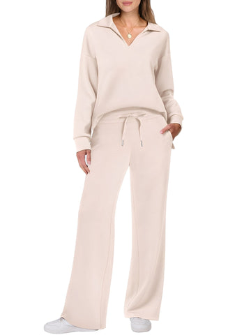 Justina - Conjunto casual de suéter y pantalones para mujeres