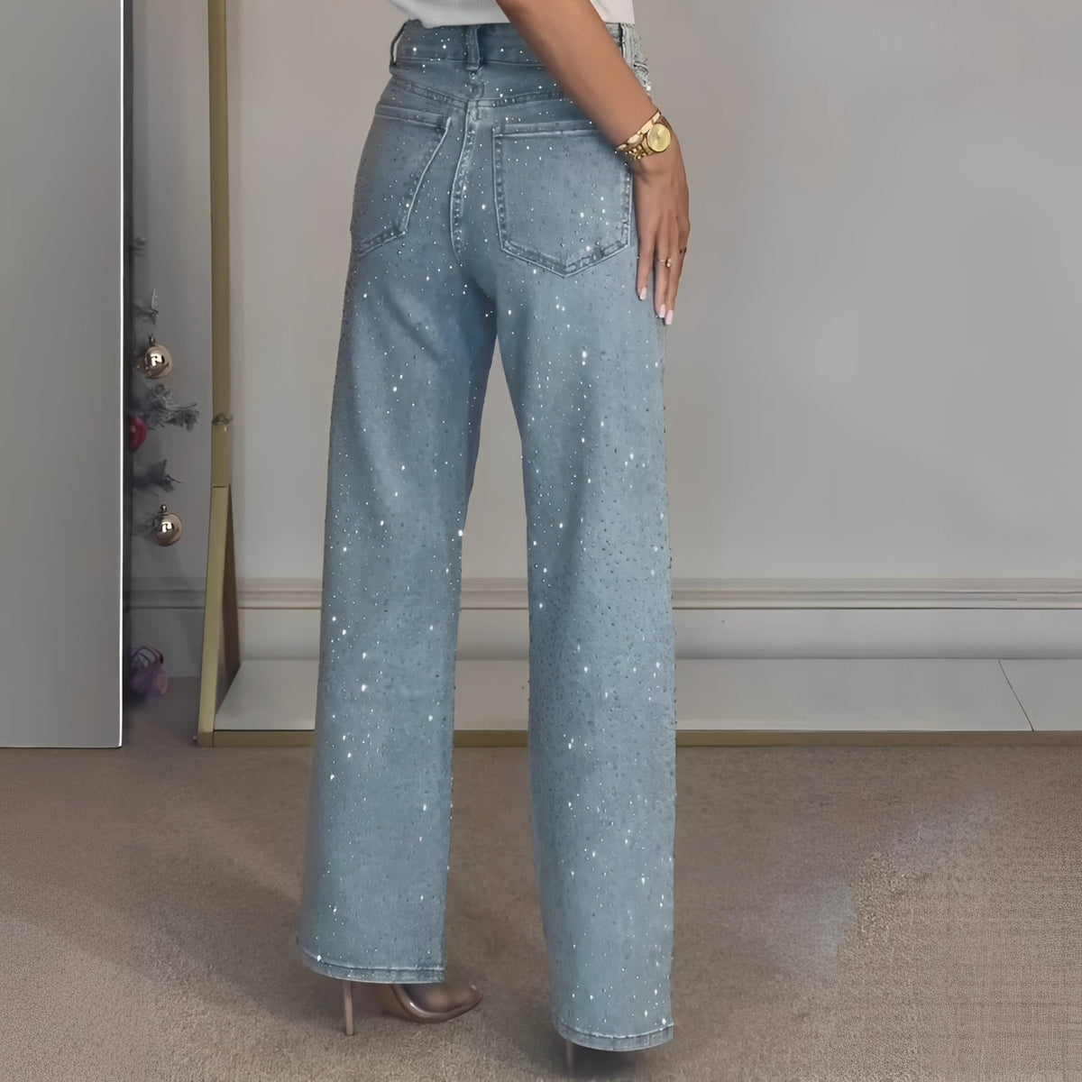 Sandra - Pantalones elegantes de pierna ancha