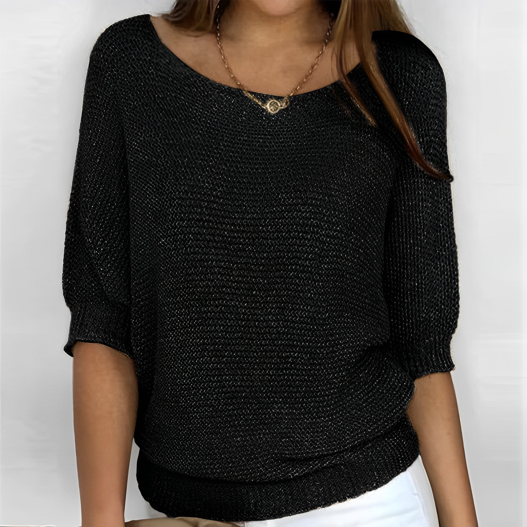 Leonie - Suéter con cuello redondo elegante