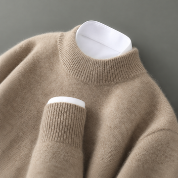 Wayne - Pullover retro grueso para hombres
