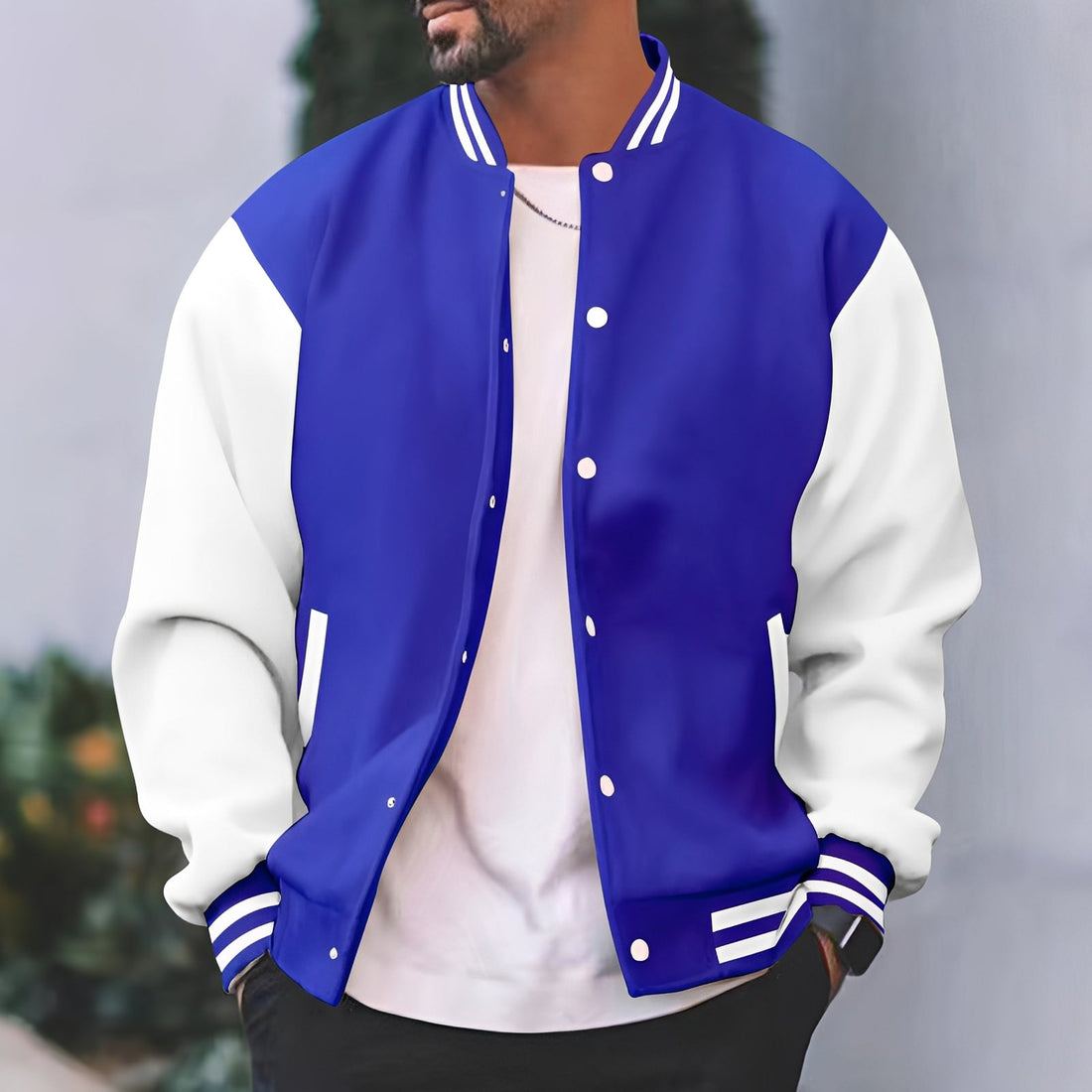 Greg - Chaqueta bomber elegante y holgada para hombres