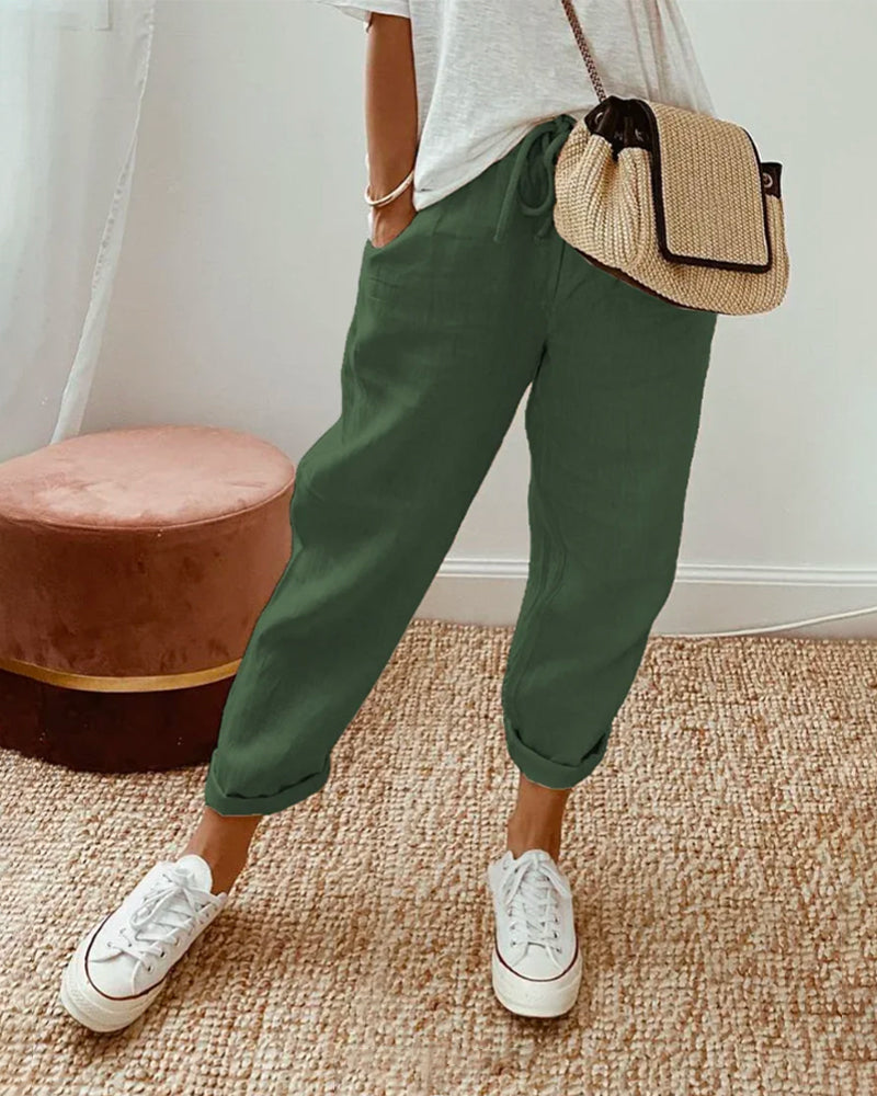 Mel - Pantalones de Verano de Estilo Moderno