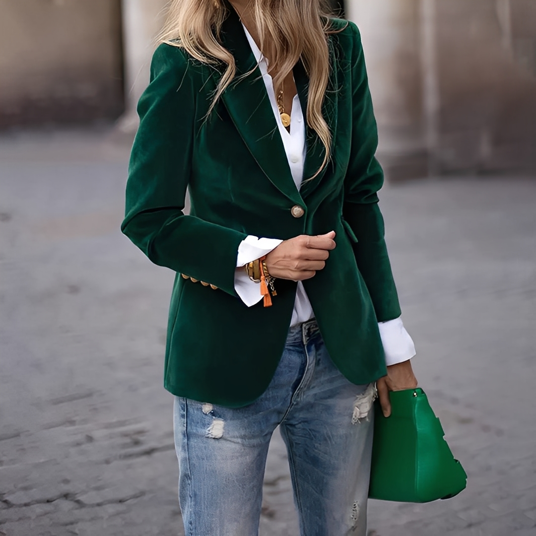 Lyliane - Chaqueta casual para damas con botones