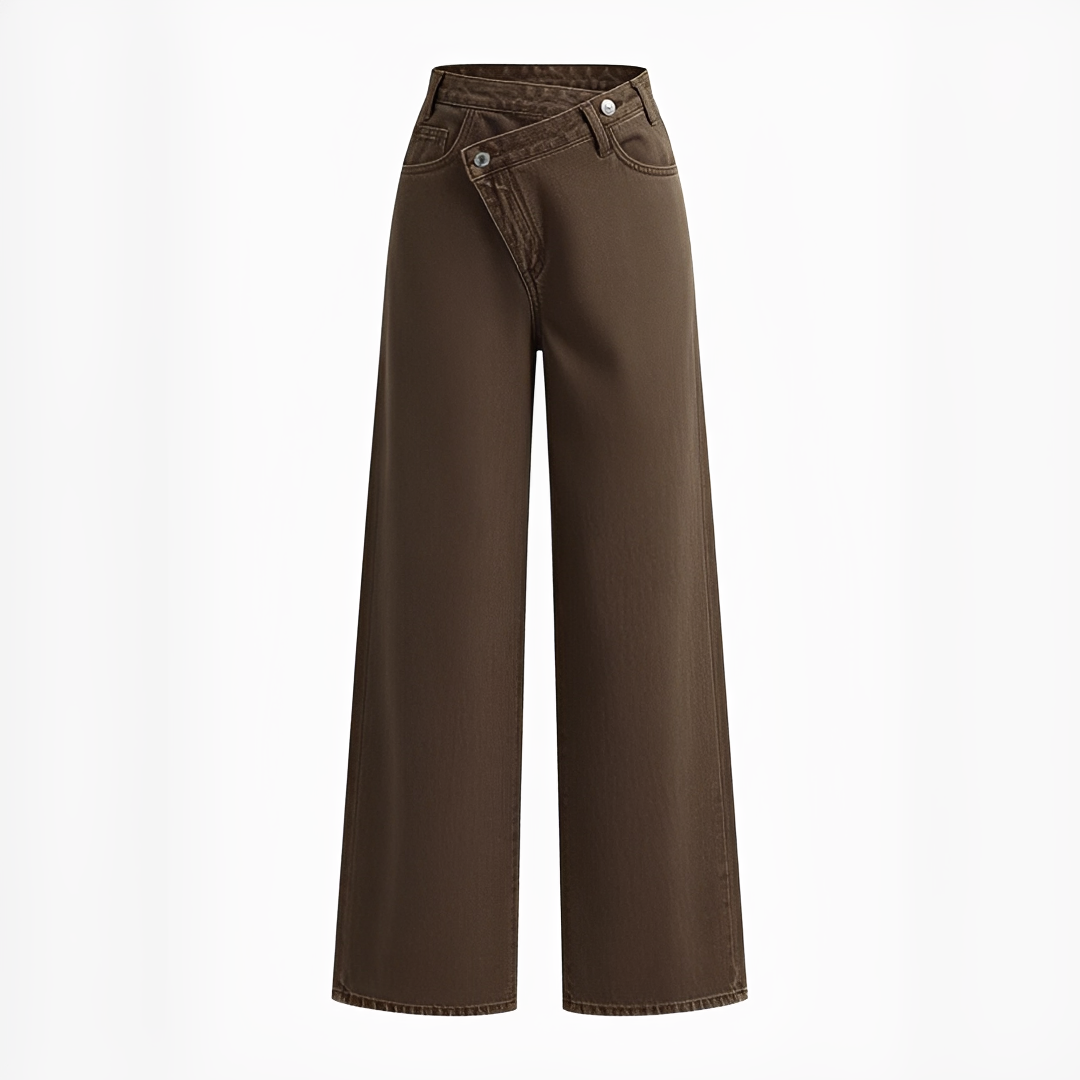 Jolina - Pantalones con cintura asimétrica