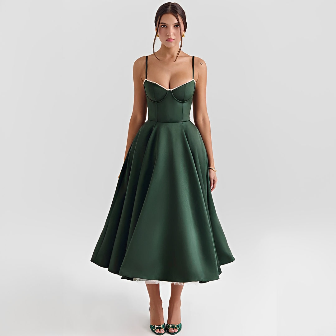 Zendaya - Vestido Elegante de Doble Capa