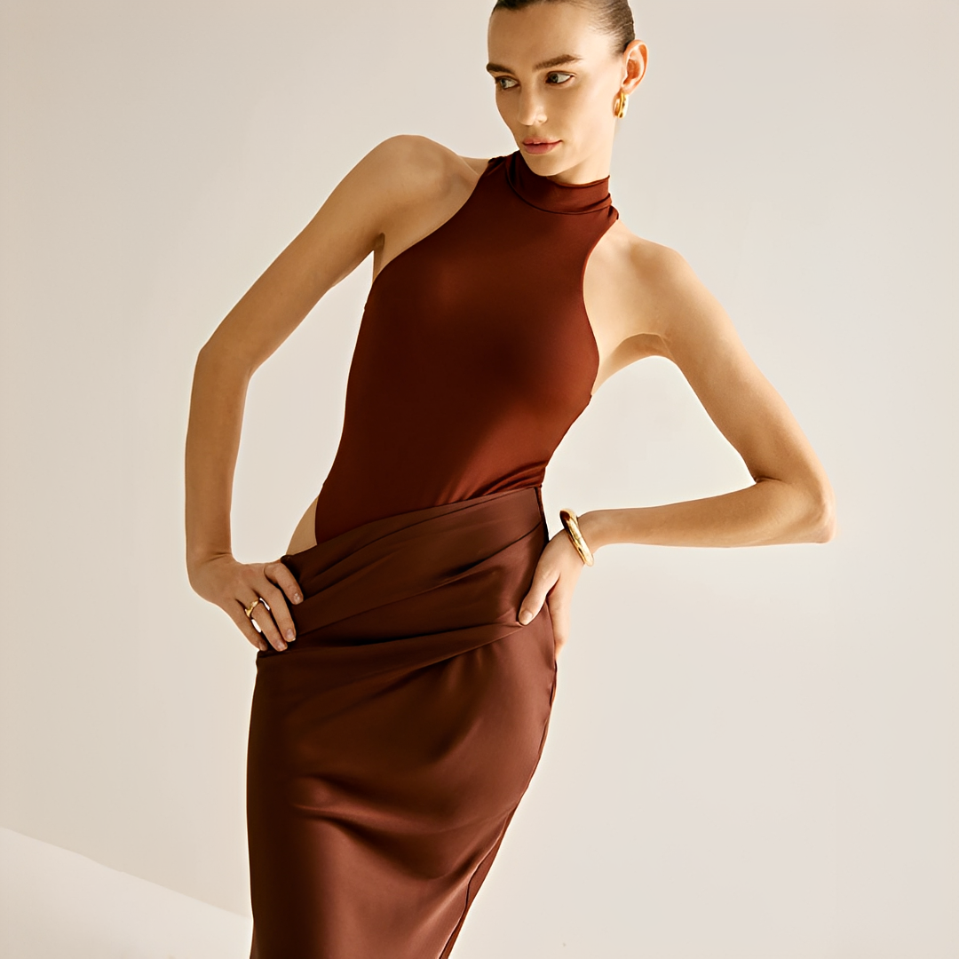 Shyanne - Vestido Maxi de Moda Ceñido