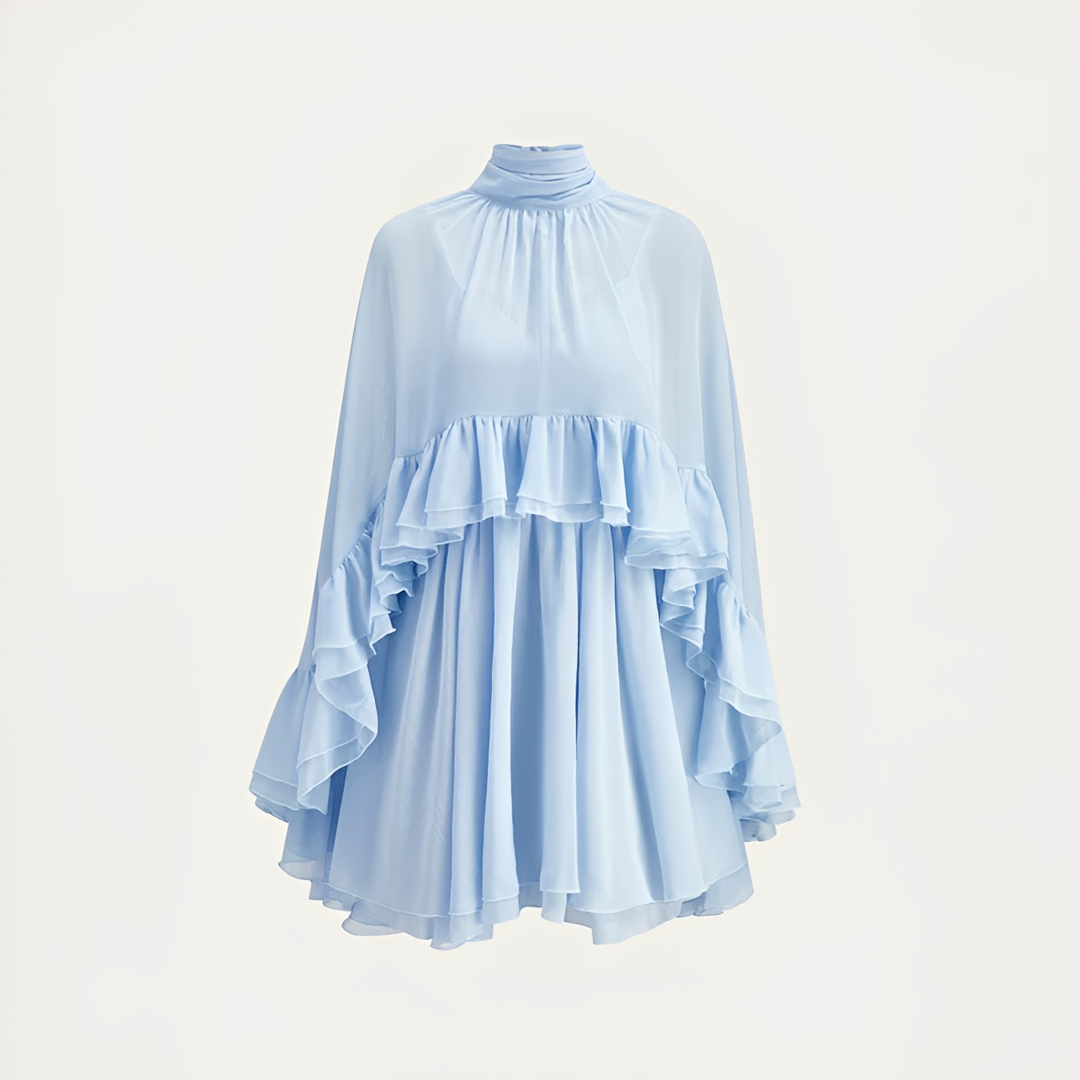 Zhuchin - Vestido moderno con volantes